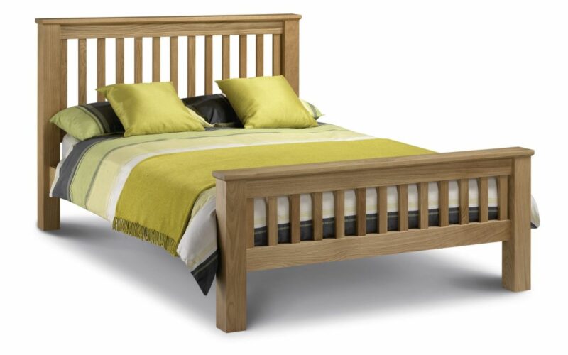 Julian Bowen Amsterdam Oak Bed (High or Low Foot End)