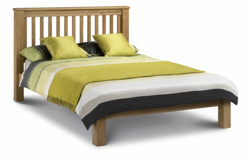Julian Bowen Amsterdam Oak Bed (High or Low Foot End)