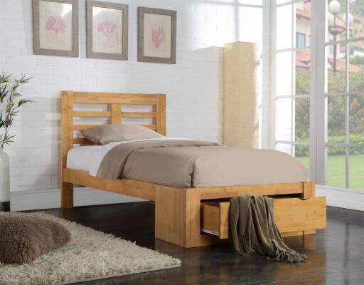 Bretton Bed Frame single oak