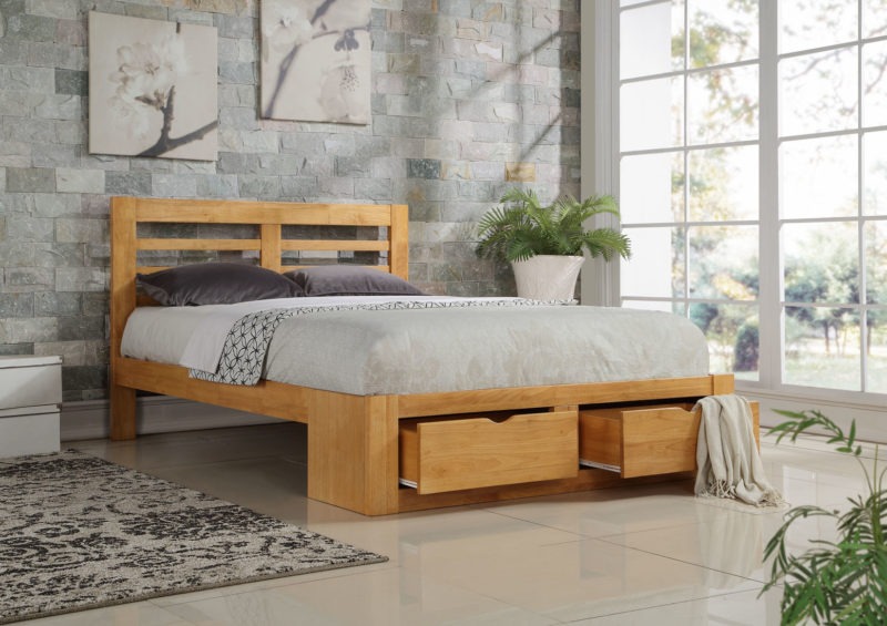 Bretton Bed Frame king size oak