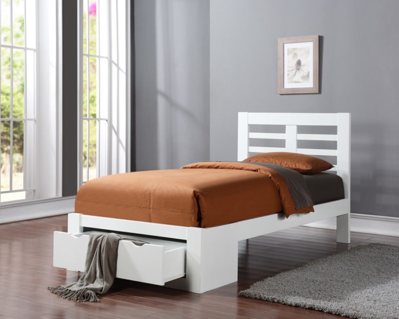 Bretton Bed Frame king size white