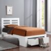 Bretton Bed Frame king size white