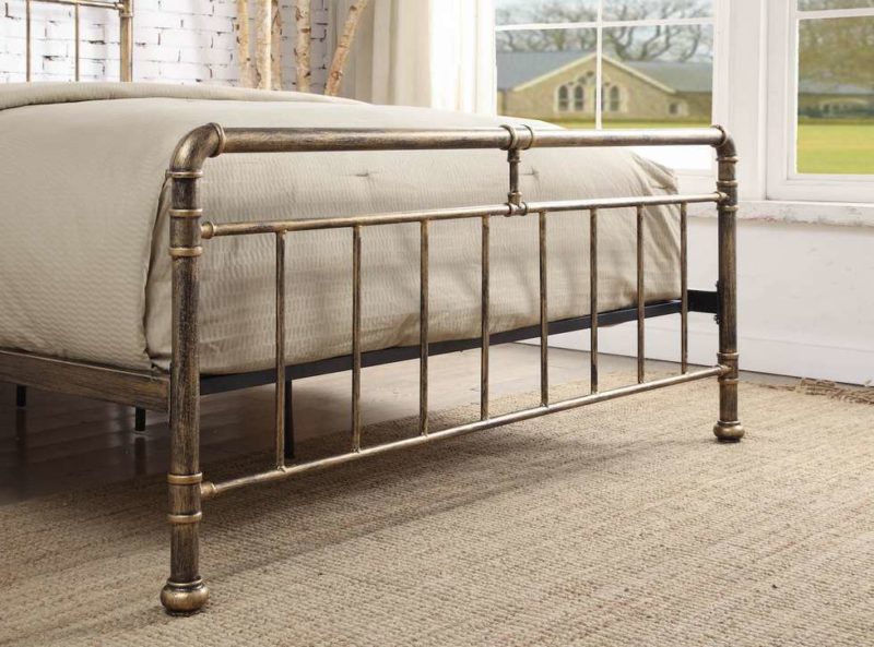 Flintshire Cilcain Antique Bronze or Silver Black Bedframe