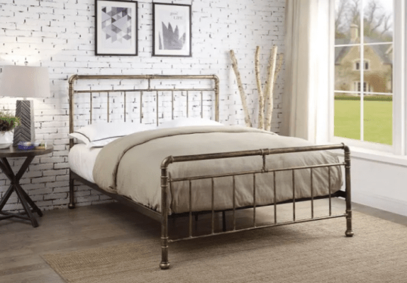 Flintshire Cilcain Antique Bronze or Silver Black Bedframe