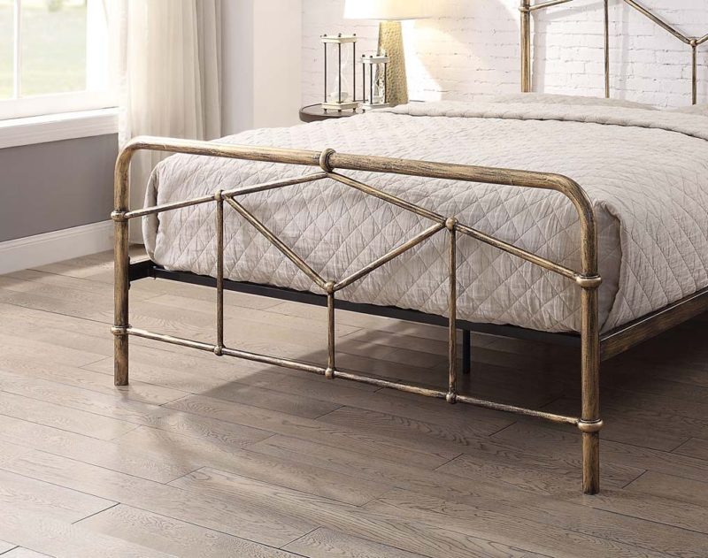 Flintshire Axton Antique Bronze or Black Bedframe