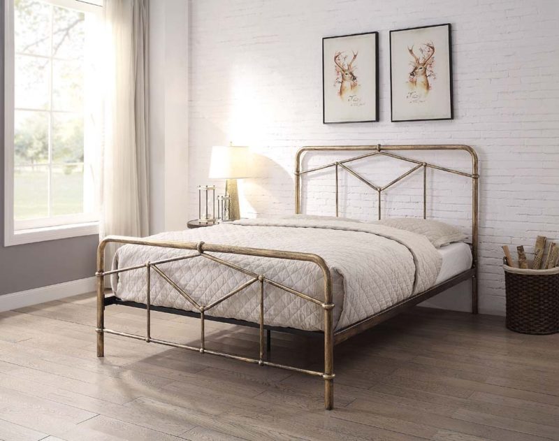 Flintshire Axton Antique Bronze or Black Bedframe