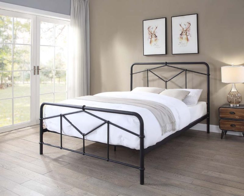 Flintshire Axton Antique Bronze or Black Bedframe
