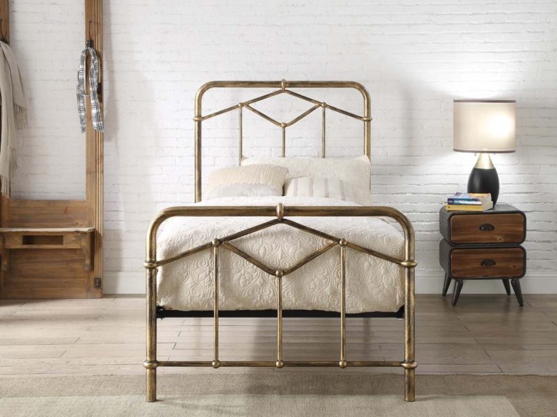 Flintshire Axton Antique Bronze or Black Bedframe