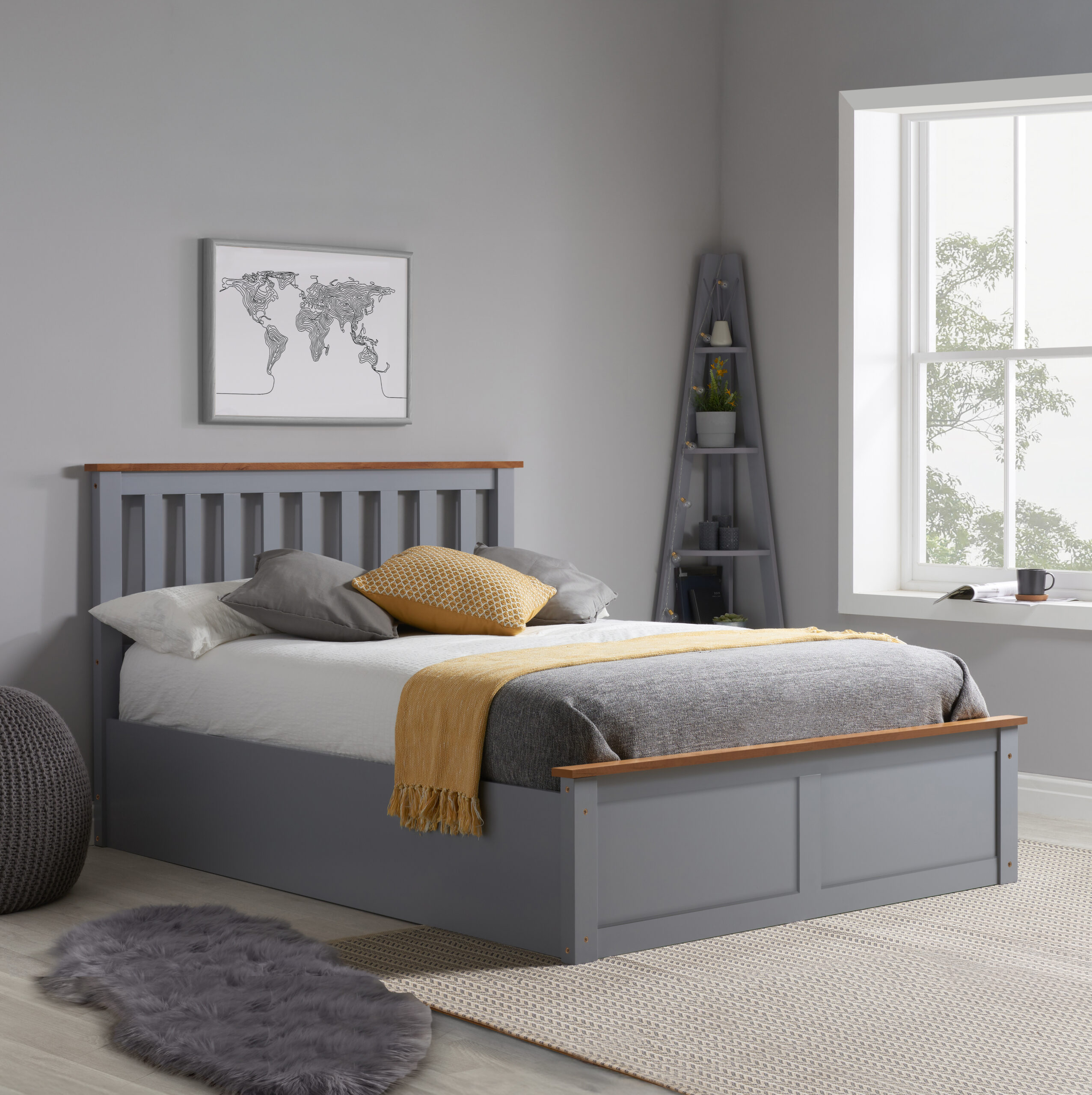BIRLEA Phoenix Ottoman Storage Bed