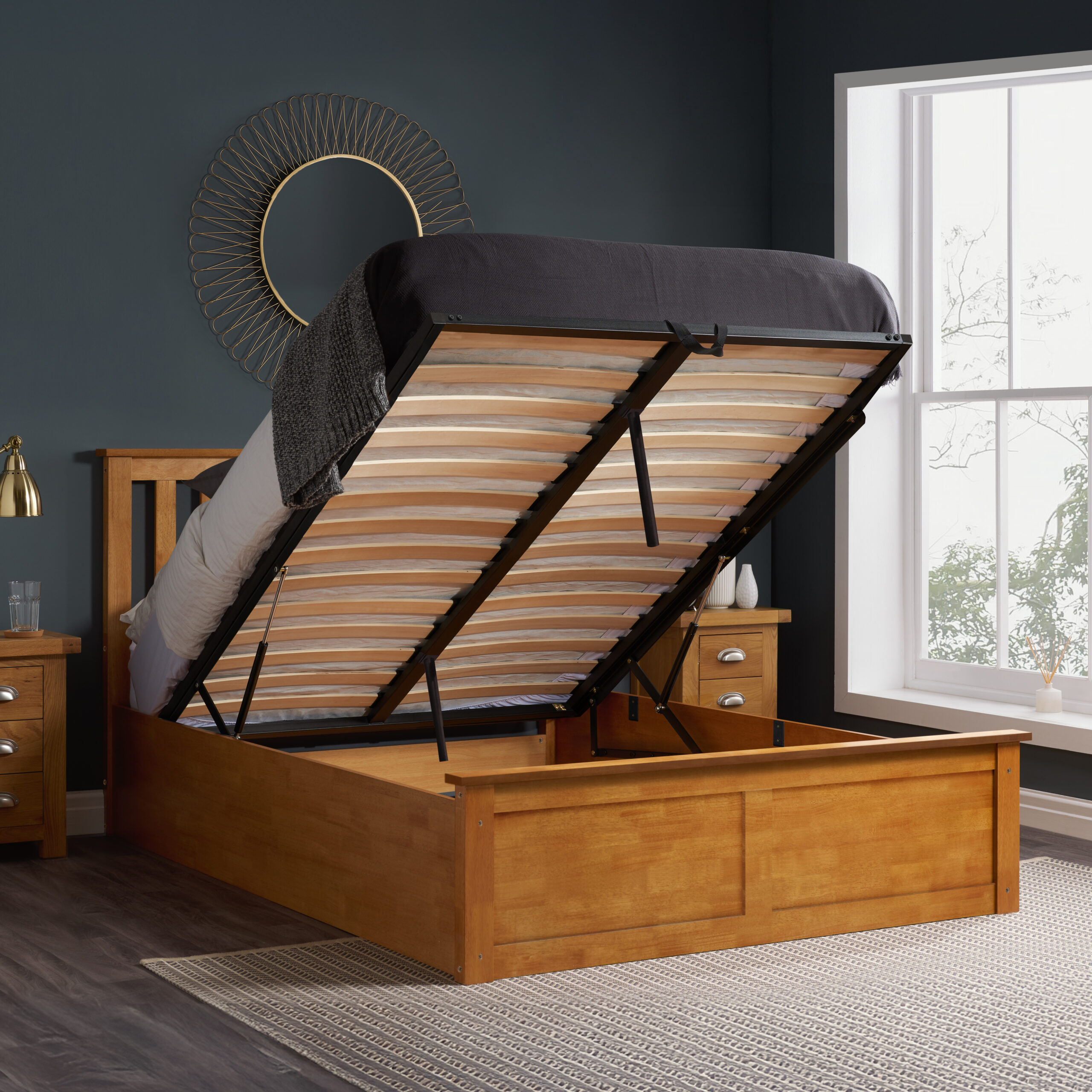BIRLEA Phoenix Ottoman Storage Bed