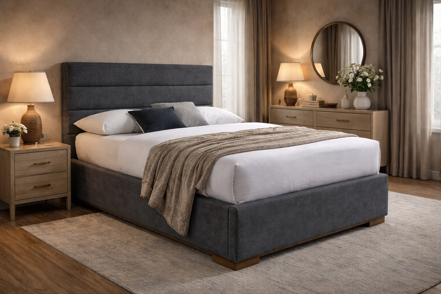 TIME LIVING Mayfair Ottoman
