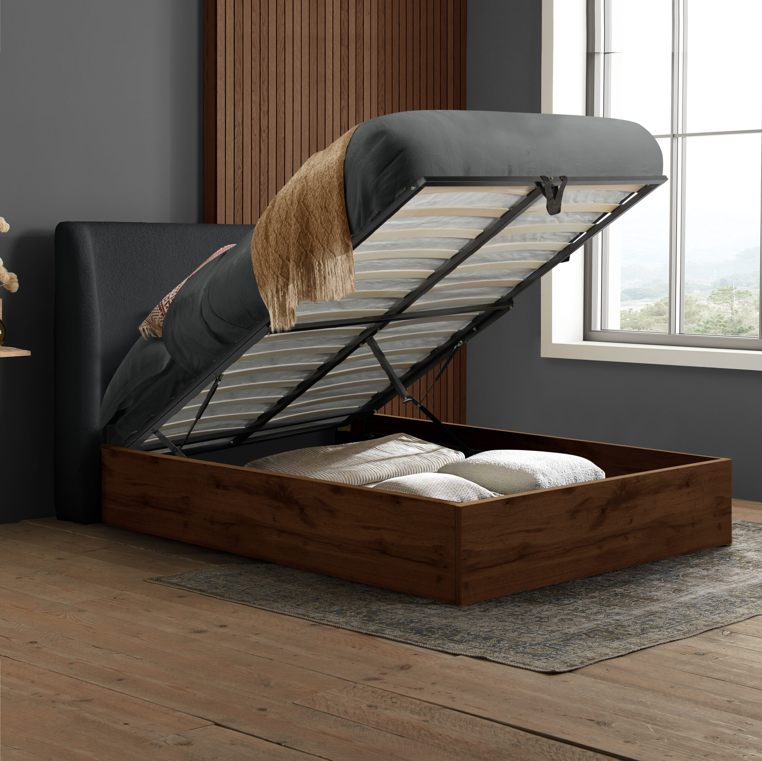 BIRLEA Halfden Ottoman Storage Bed