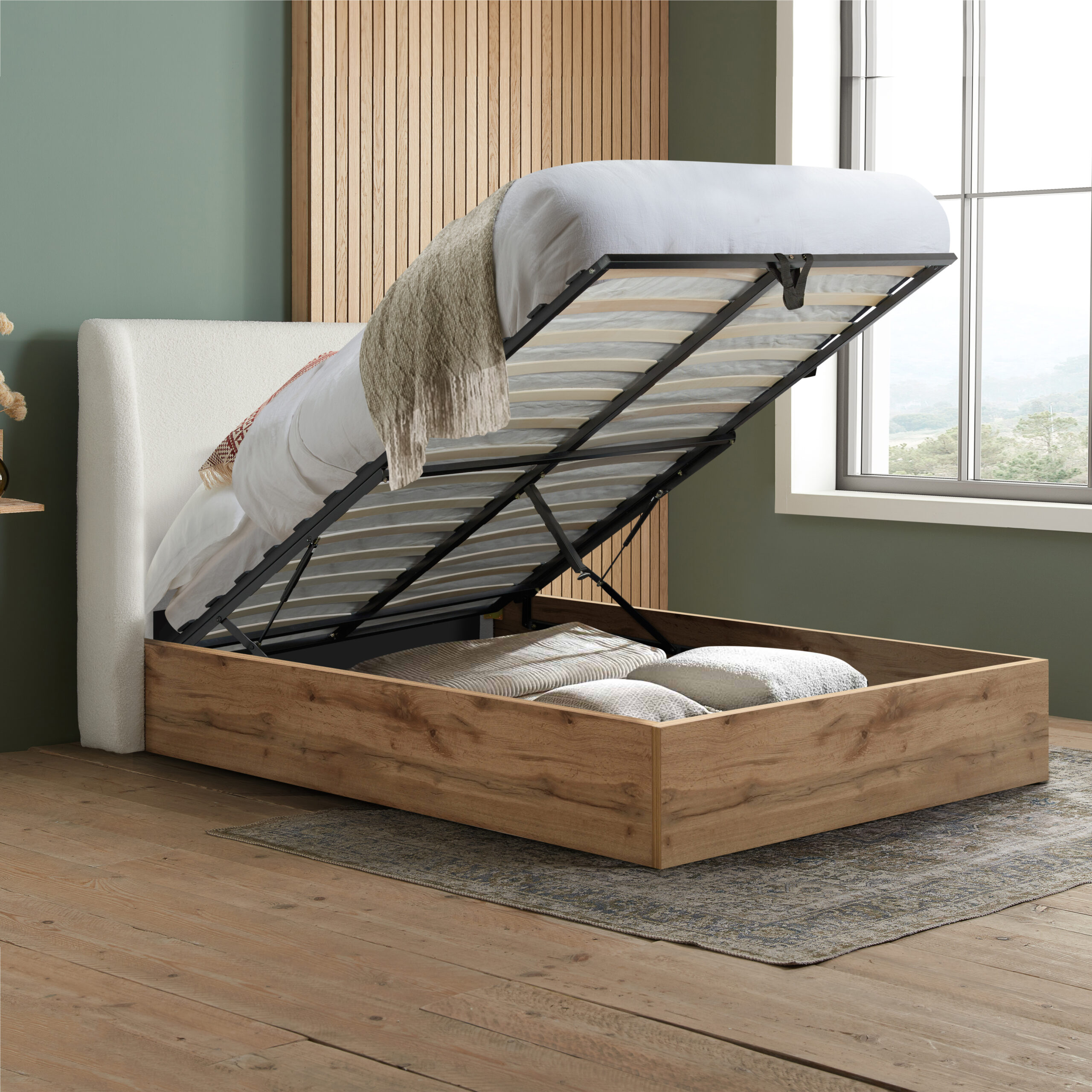 BIRLEA Halfden Ottoman Storage Bed