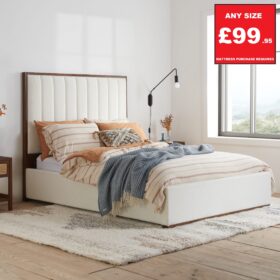 BIRLEA Boucle Bedstead